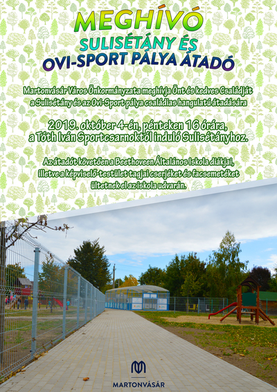 Sulisétány és Ovi-Sport pálya avató