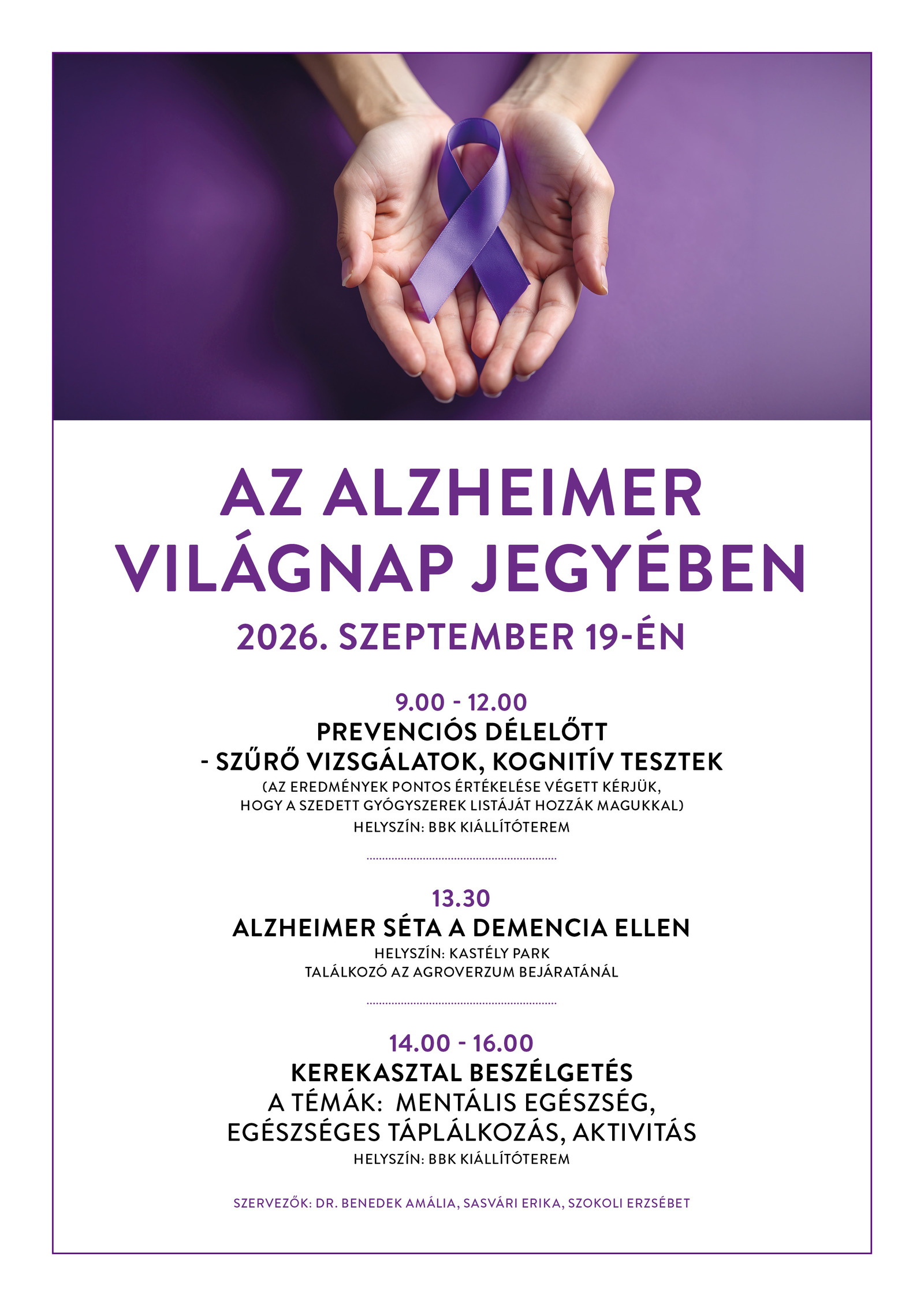 Alzheimer világnap programjai
